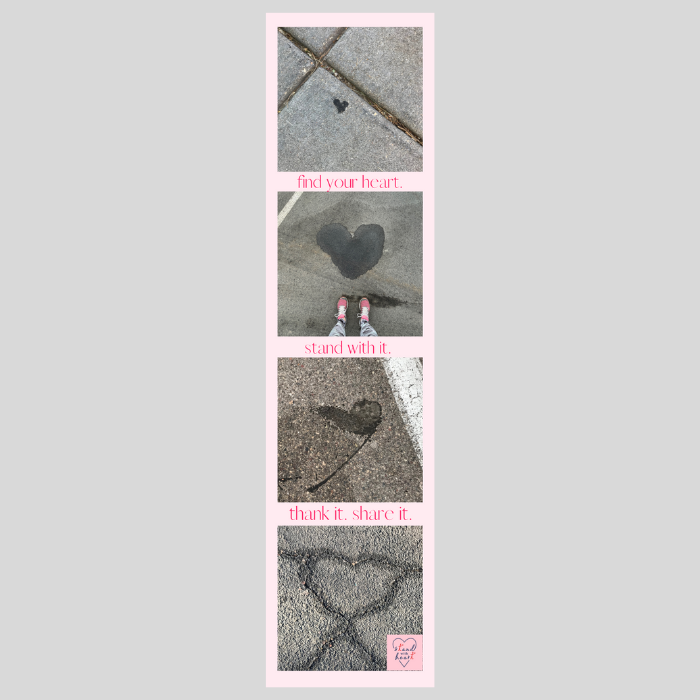 Pink Gratitude Bookmark