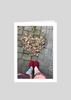 Leaf Heart Red Shoes Greeting Card