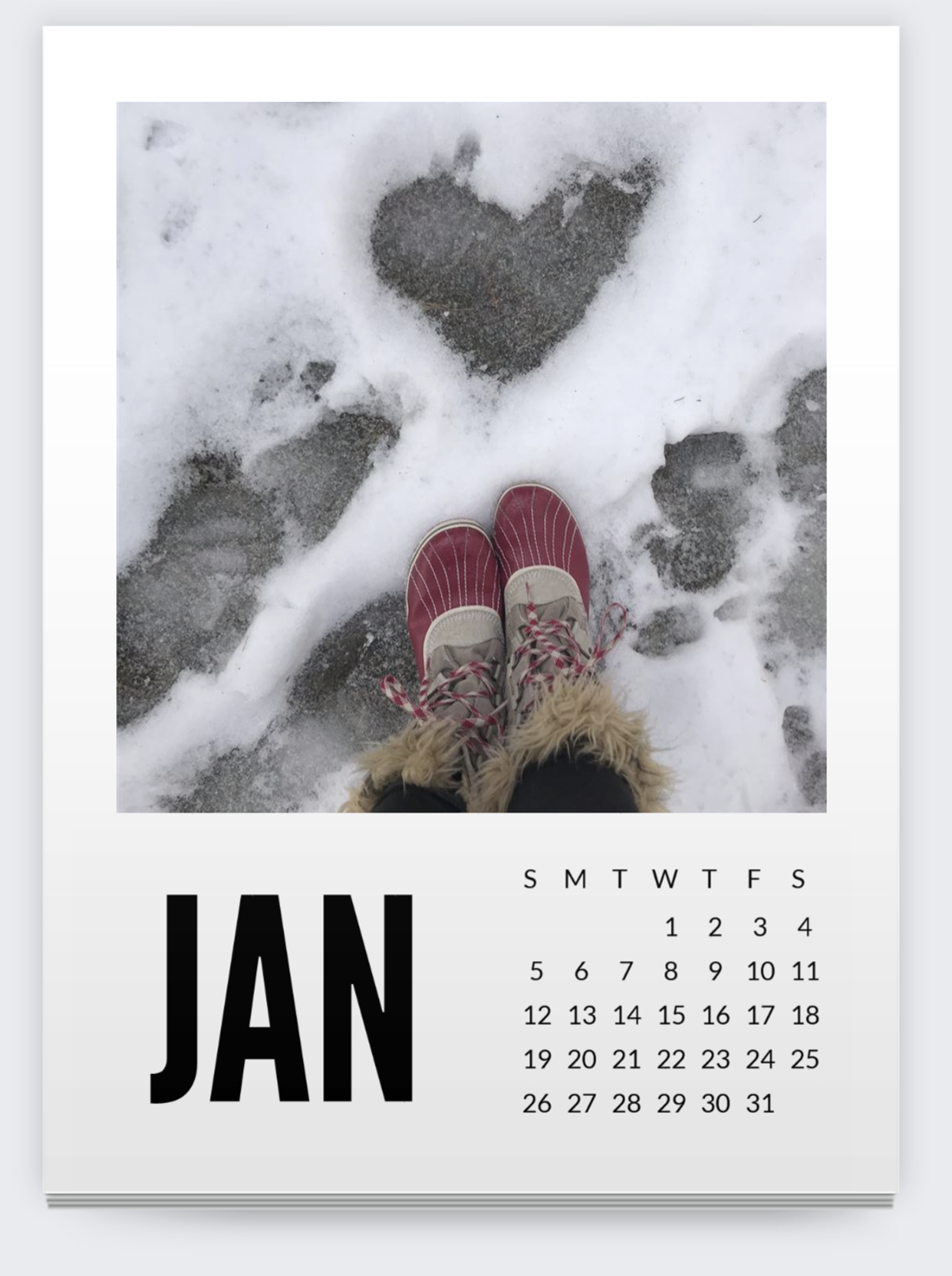 Stand With Heart Calendar