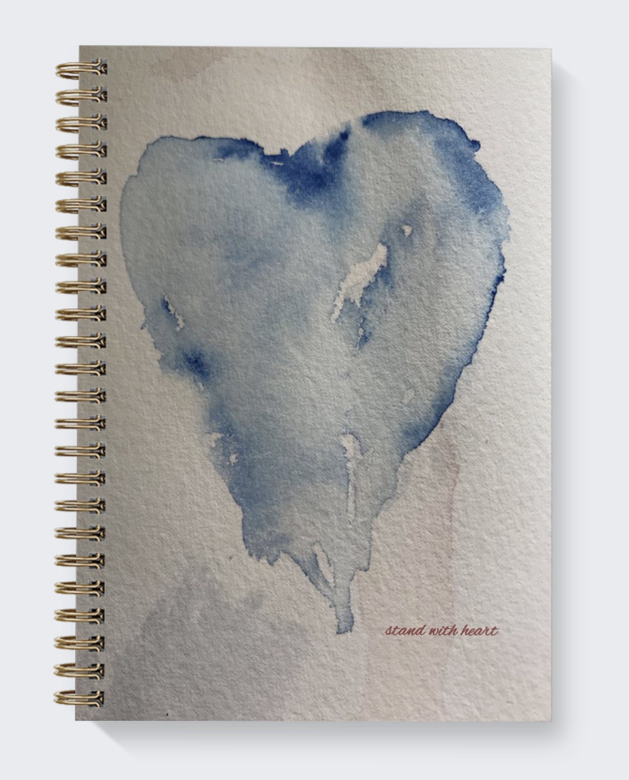 dot journal heart watercolor original stand with heart