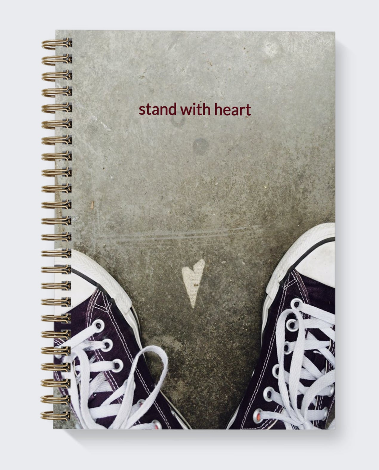 dot journal heart photography original stand with heart purple shoes