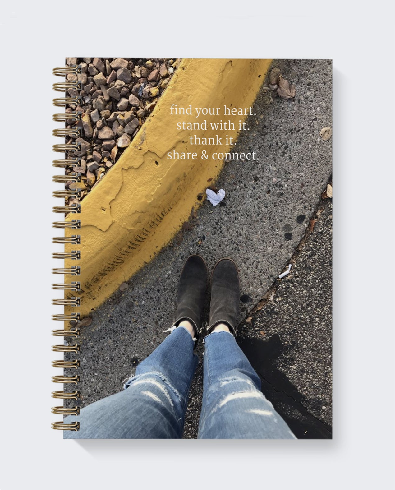 dot journal stand with heart urban