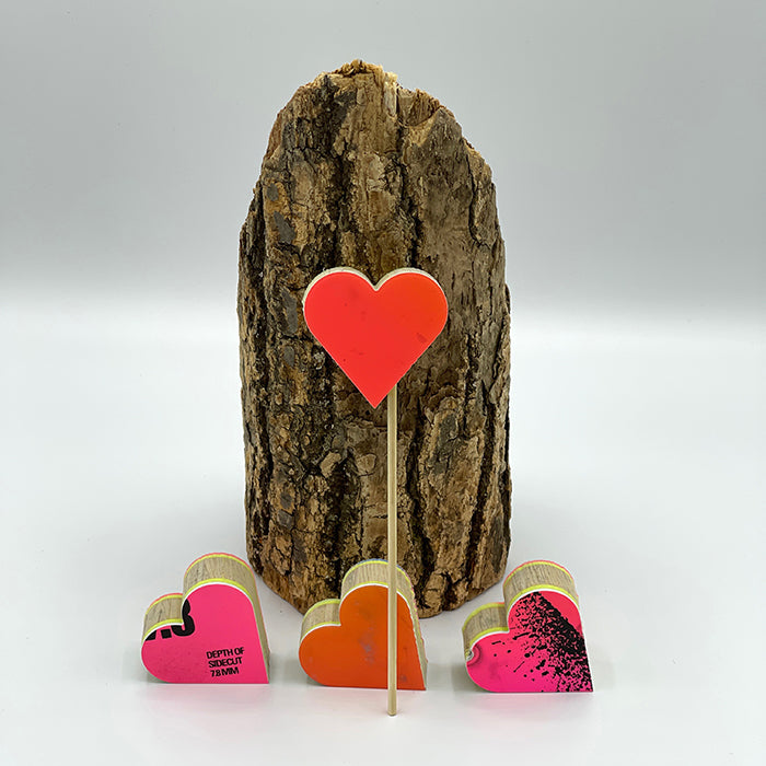 Upcycled Jackson Ski Heart on a Stick