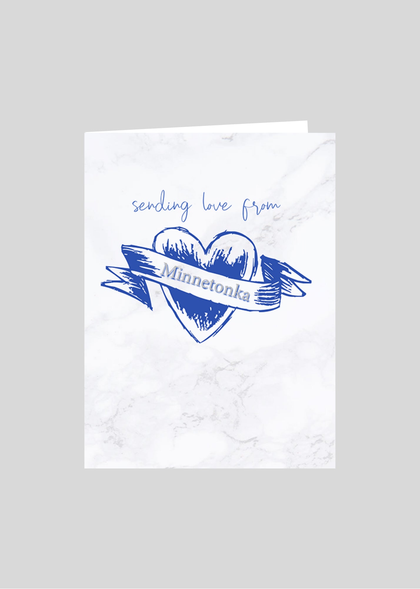 greeting card heart love minnetonka
